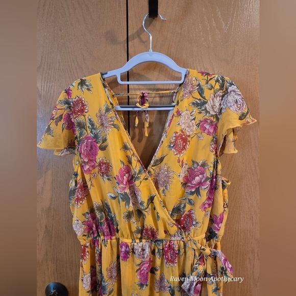 Jade Yellow Ruffled Wrap Maxi Dress - Picture 2 of 8